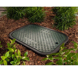 Registro circular 6 in. cuerpo negro y tapa verde