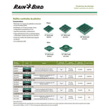 Rejilla cuadrada plana de 12 in., negro