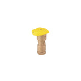 Válvula de acoplamiento rápido 1 in. cuerpo 1 pieza tapa de goma amarilla